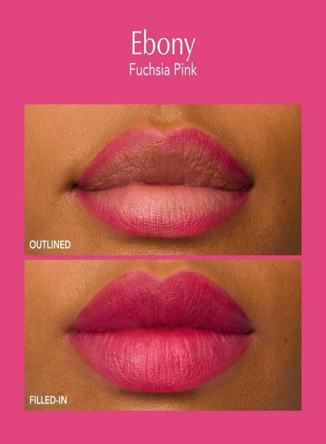 قلم تحديد الشفاه Thrive Causemetics Lip Filler طويل الأمد + مُكبِّر للشفاه، مُرطِّب للشفاه بزبدة الشيا، قلم تحديد شفاه قابل للسحب، مبراة مدمجة، نباتي وخالٍ من القسوة، لون أسود (وردي فوشيا) - Image 3